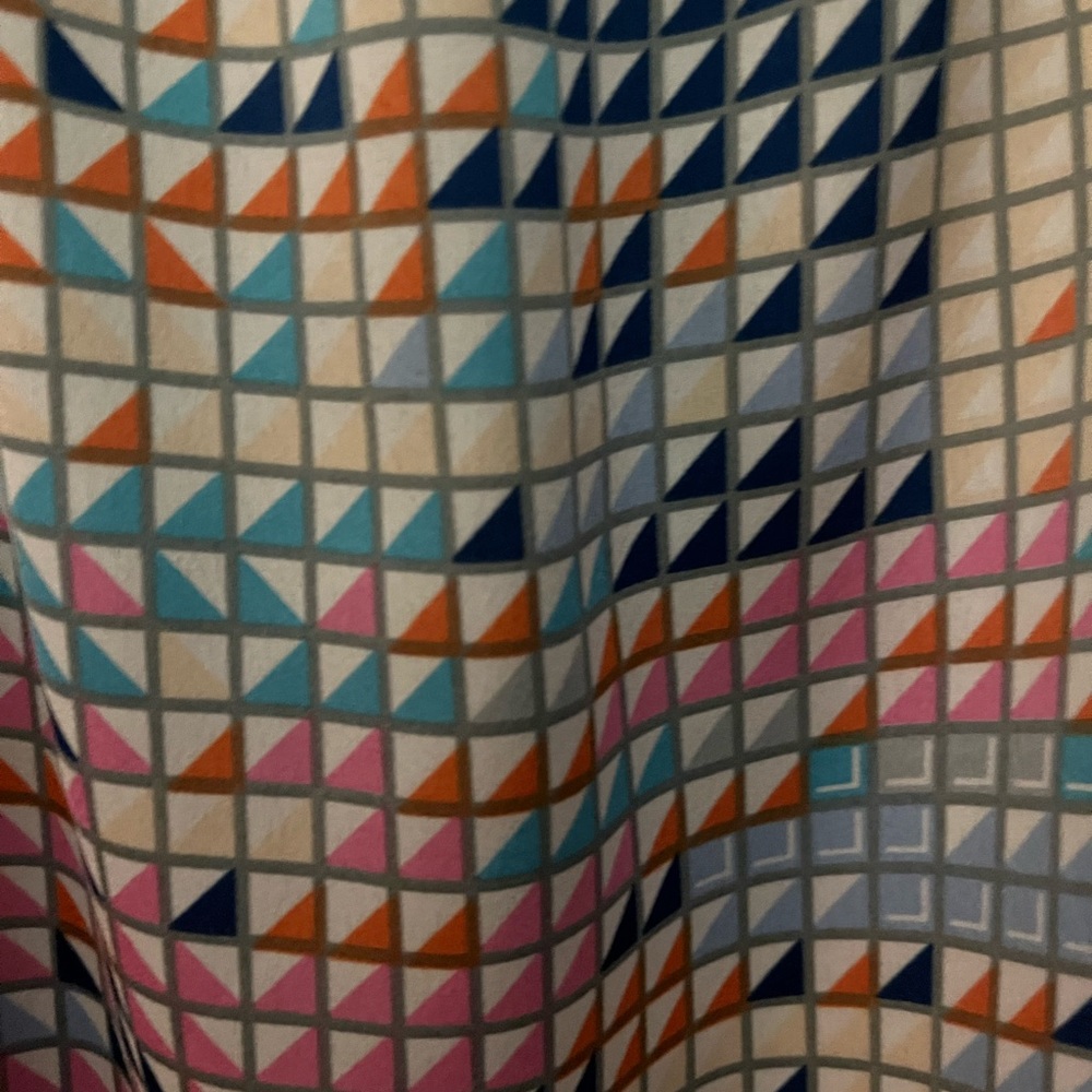 Geometric Pattern Maxi Dress , Multi Colored , Bl… - image 4